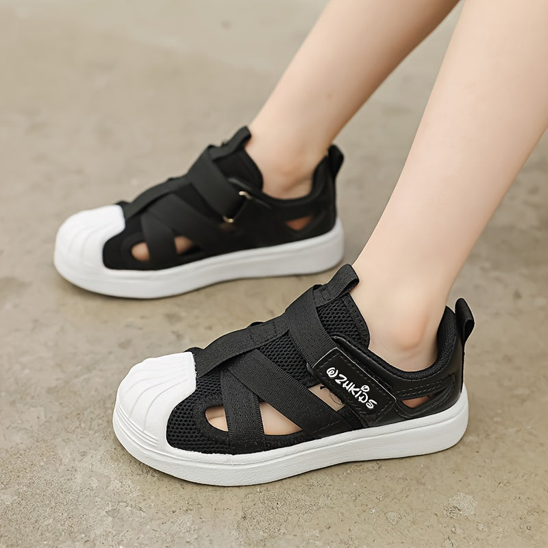 Детские сетчатые кроссовки синий и белый легкие противоскользящие повседневные обувь для улицы