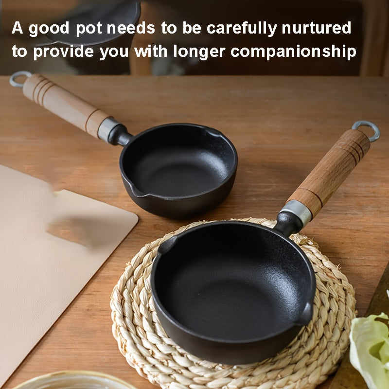 Qovurilgan tuxum dumplari mini qozonchada, qizdirilgan yog' bilan