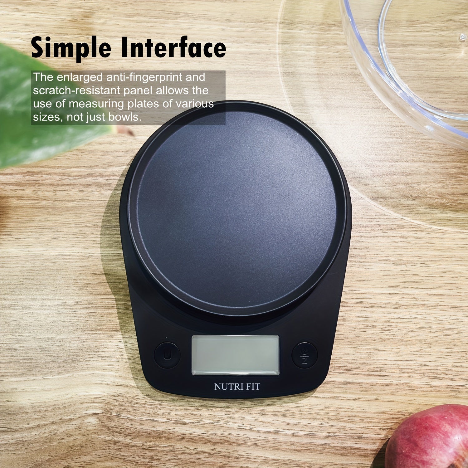 Digital Kitchen Scale 11lb with Tare Function, LCD Display, for Cooking and Baking