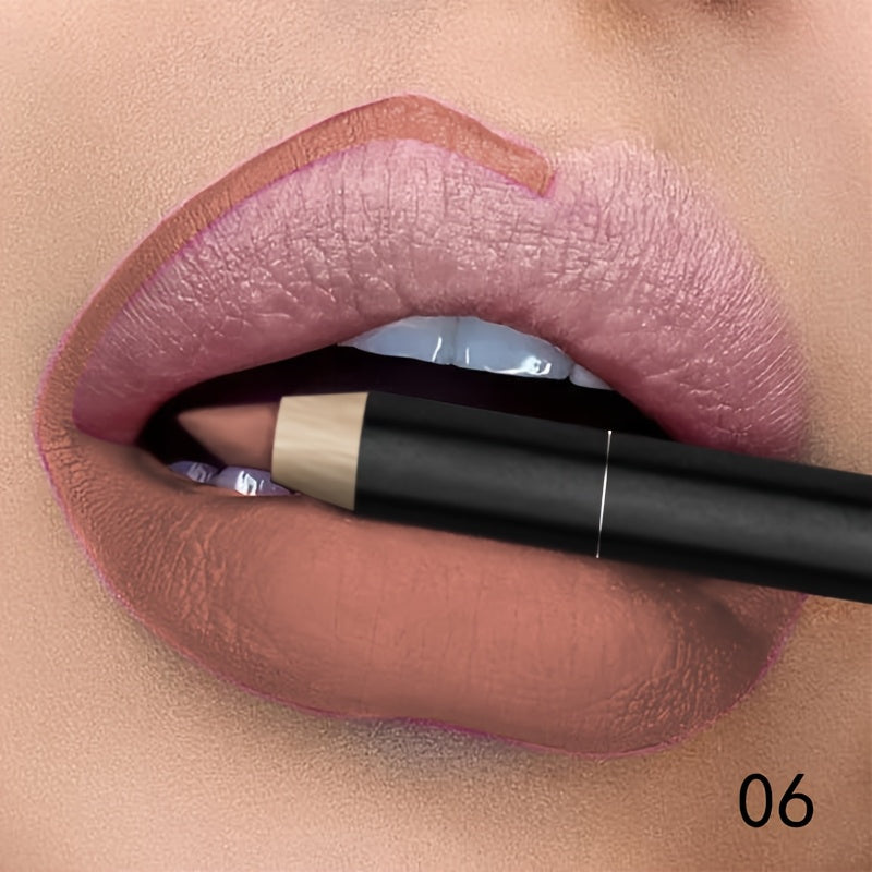 Lápiz de perfilador de labios mate para mujer, de larga duración, tono baya, 1 pieza

Source:
Women Matte Lip Liner Pencil, Long Lasting, Berry Tone, 1 Piece