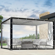 Greenhouse Cover for Balcony Gardens Clear Plastic Tarpaulin Rain UV Protection for Succulents and Pets