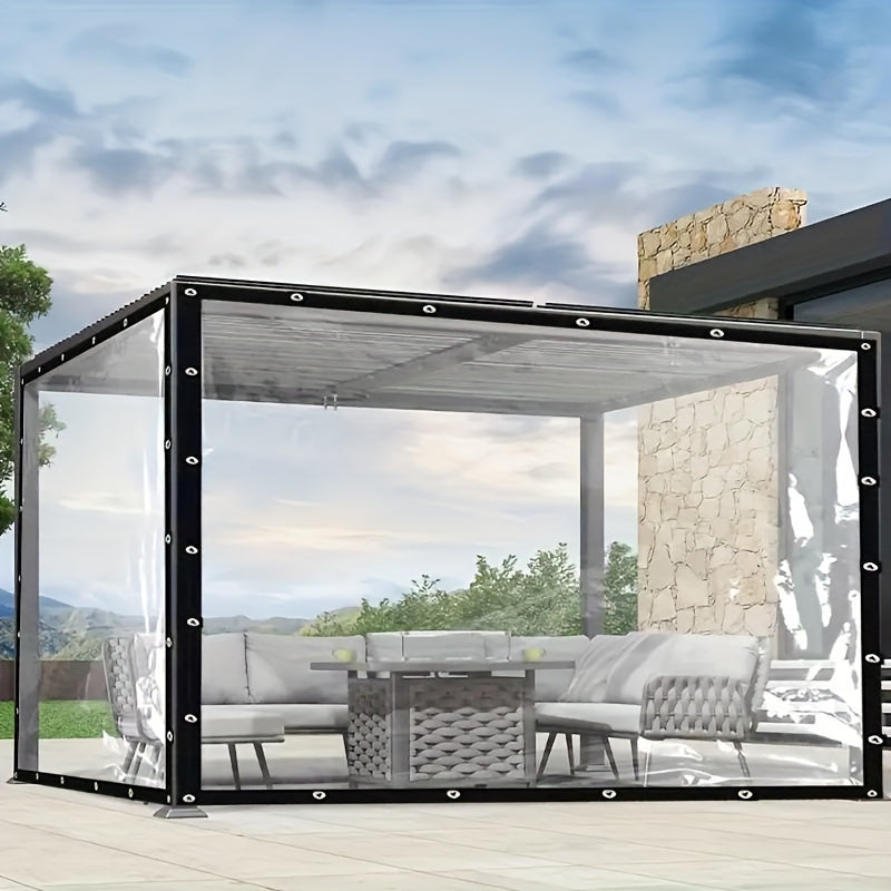 Greenhouse Cover for Balcony Gardens Clear Plastic Tarpaulin Rain UV Protection for Succulents and Pets