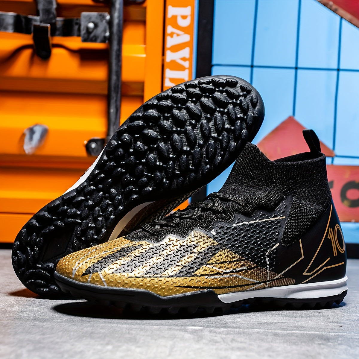 Высокие профессиональные футбольные бутсы из искусственной травы, дышащие, комфортные, противоскользящие, всесезонные