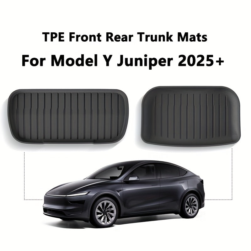 Универсальные коврики из ТПЭ и защитные коврики для багажника для Model Y 2025+ аксессуары для интерьера в любую погоду