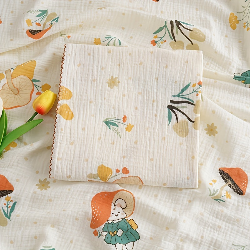 Bolalar uchun mo'ljallangan yumshoq ikki qatlamli gazli o'ralgan ko'ylak - Kichkintoylarga qulaylik va g'amxo'rlik taqdim etish uchun ideal, qo'l bilan yuvish tavsiya etiladi.