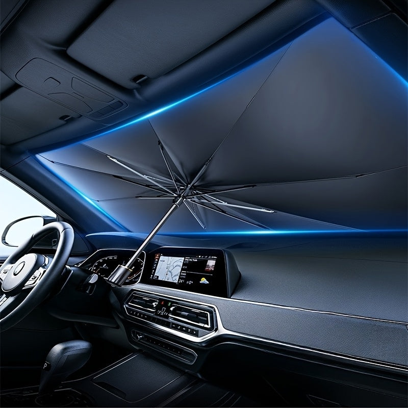 Портативная складная солнцезащитная шторка для лобового стекла автомобиля