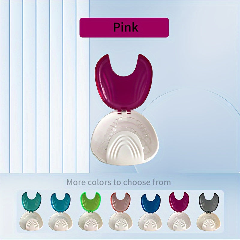 Dental Brace Storage Box Shell Design Retainer Case Denture Holder Multi-Color