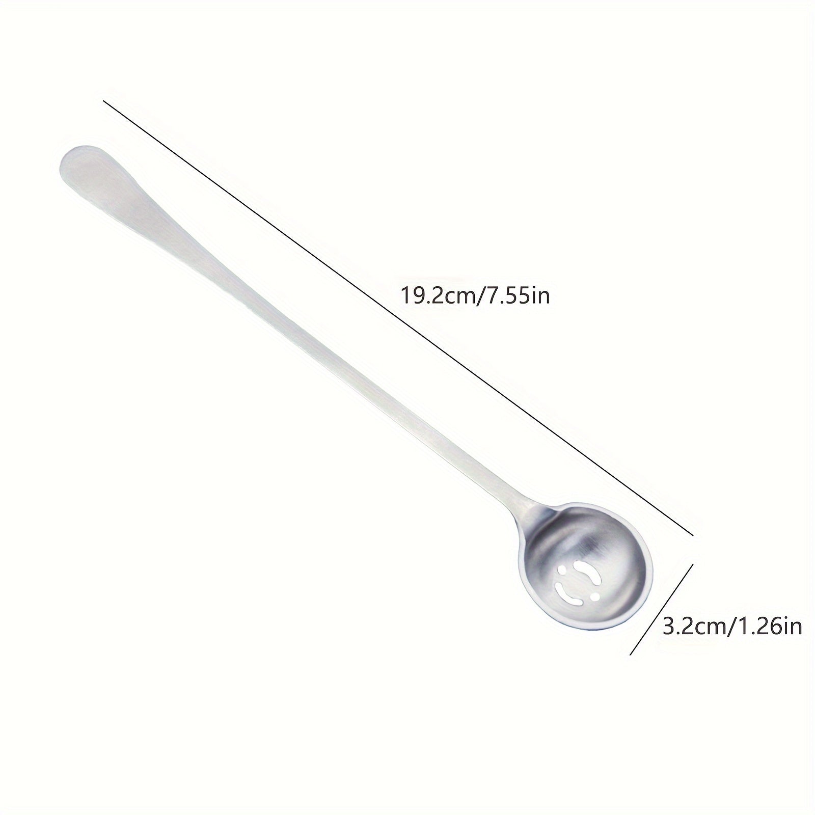Stainless Steel Olive Spoon with Drain Hole Long Handle Slotted Serving Strainer