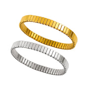 Titanium Steel Bracelet 18K Gold Plated Japanese Korean Inspired Stylish Versatile Jewelry