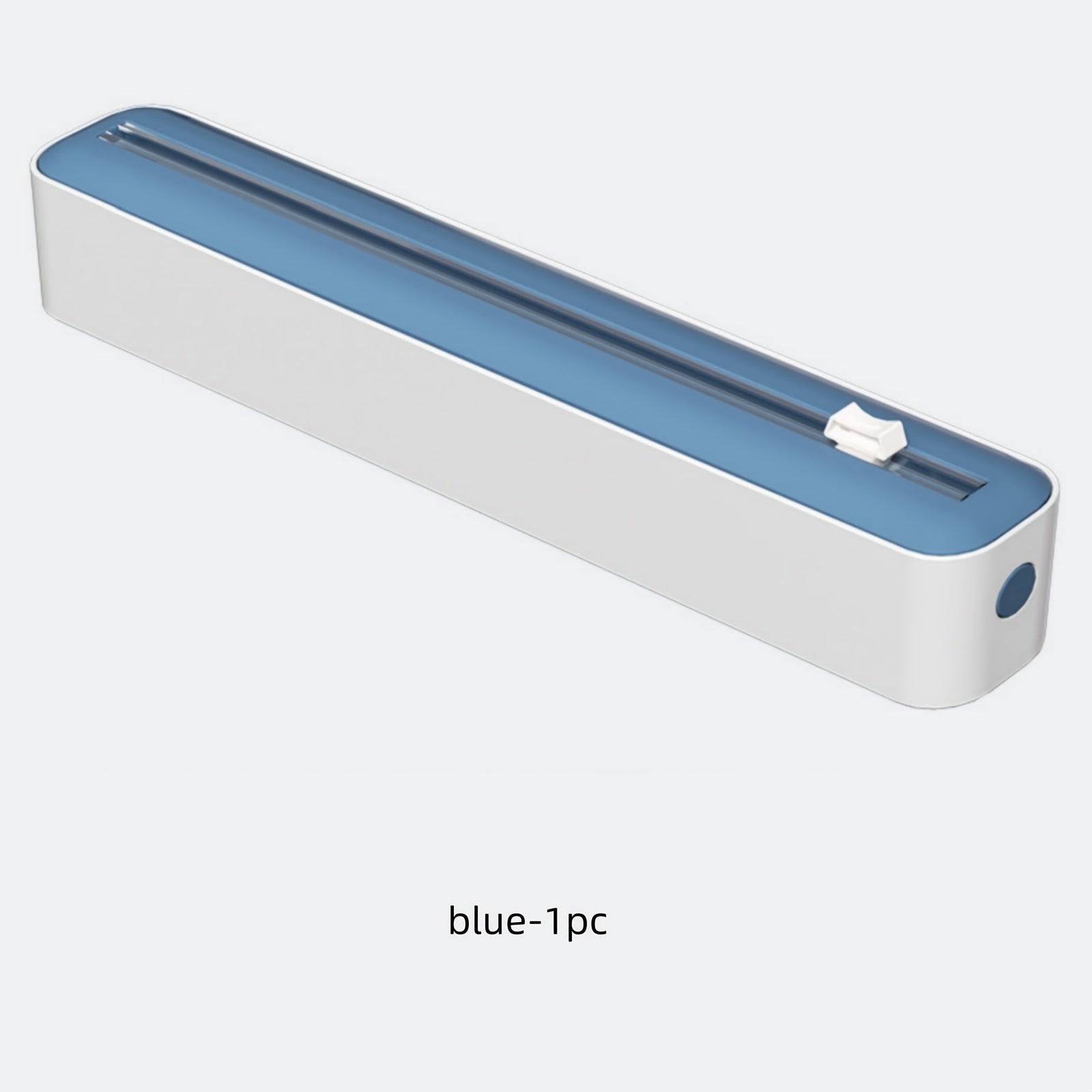 2-in-1 Plastic Wrap and Foil Dispenser with Slide Cutter and Suction Cup Base