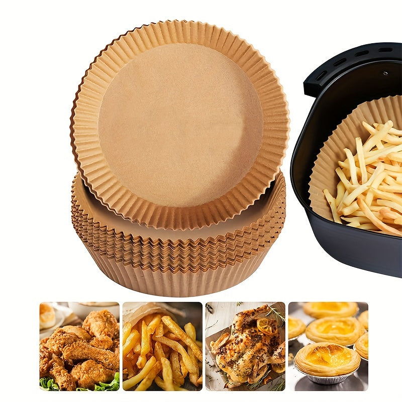 100 Pieces Non-Stick Parchment Paper Liners for Air Fryers Microwave Oven Baking