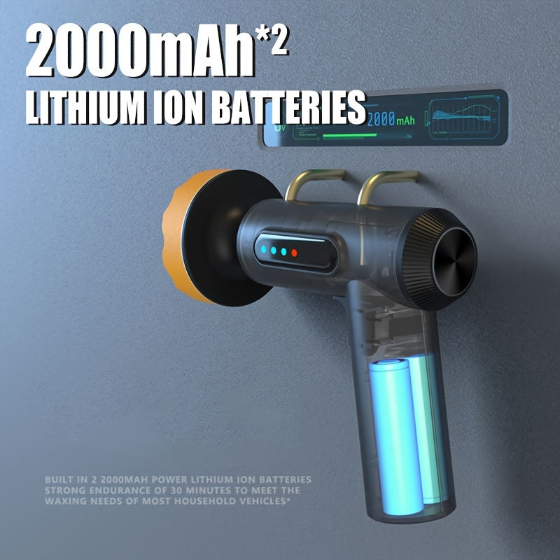 Wireless Car Polishing Machine Digital Display Electric Waxing Tool for Car Scratch Repair