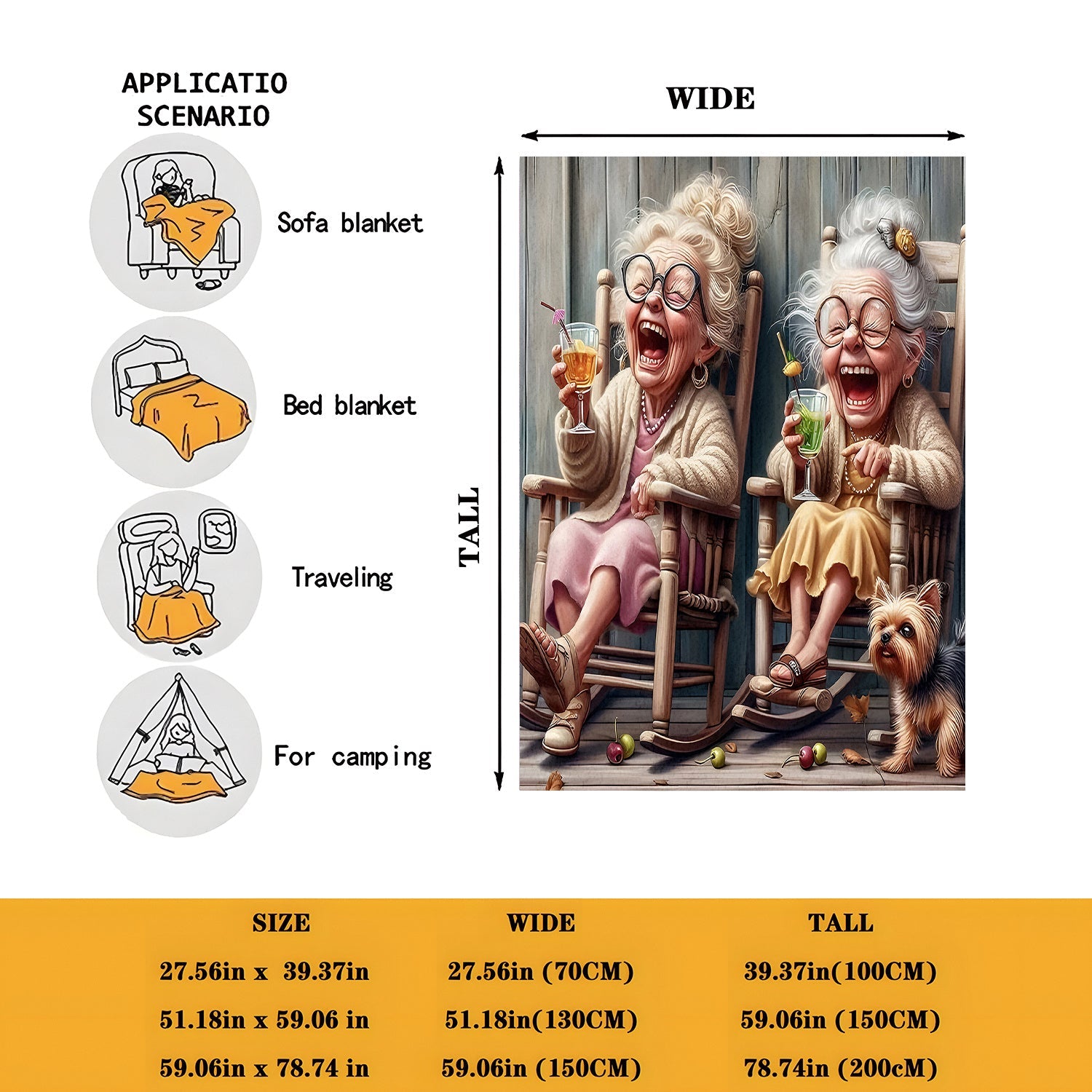 Soft Warm Flannel Throw Blanket for Couch Bed Travel Camping All Seasons