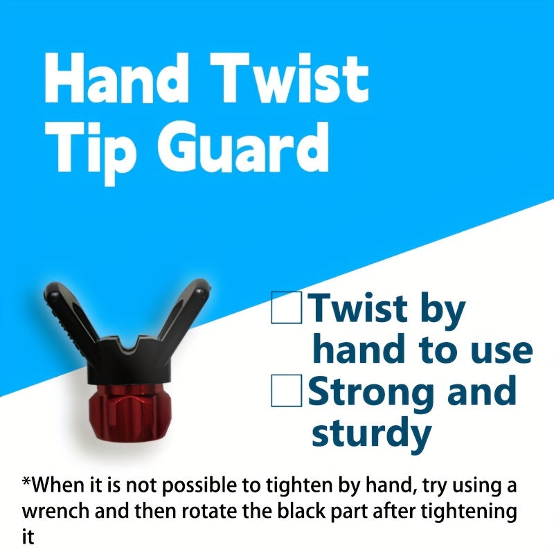 3-Piece Airless Paint Spray Gun Set with Nozzle Cover Swivel Joint for Walls Fences Cars Boats