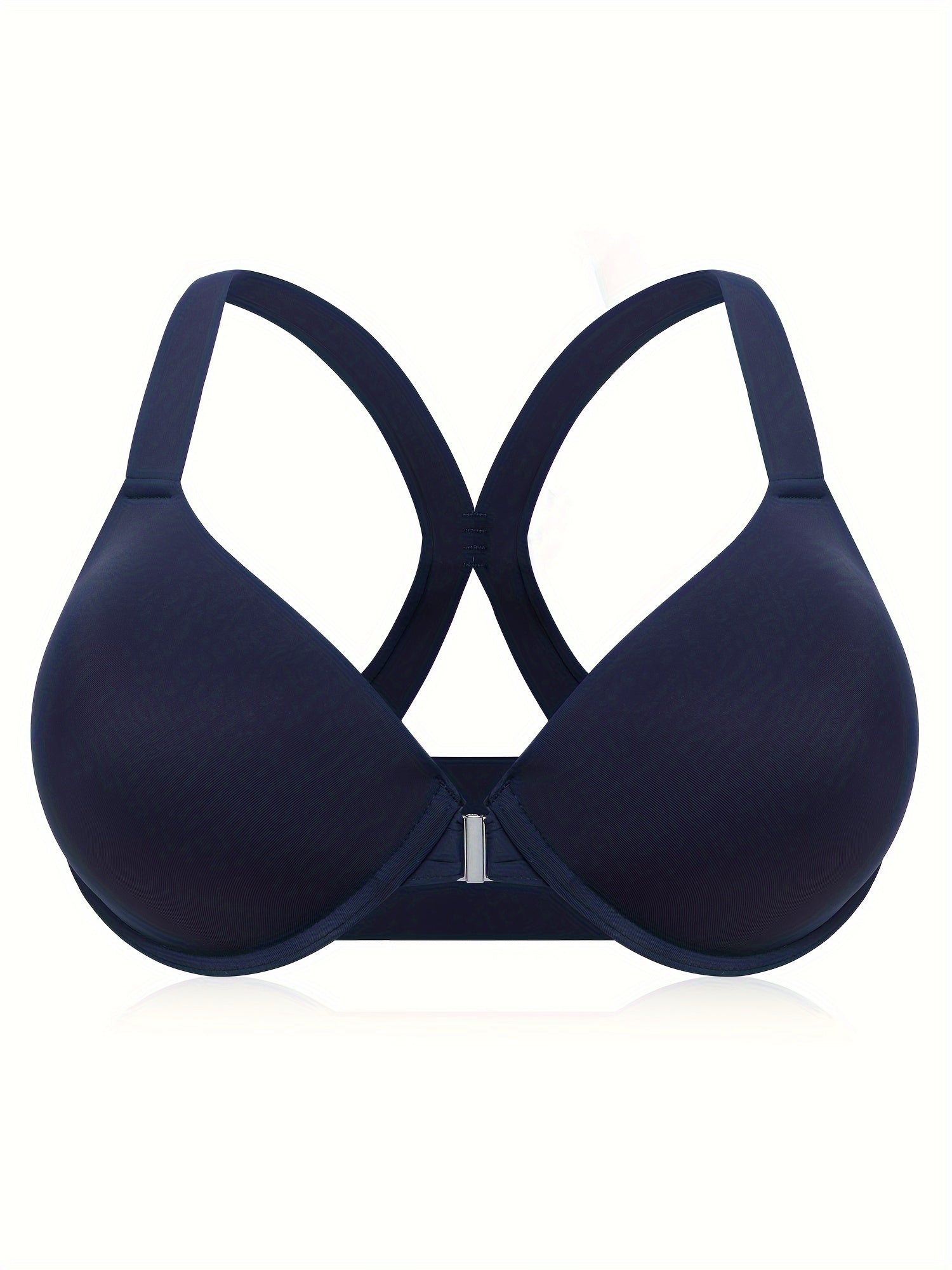 Plus Size Women's T-Shirt Bras Pack Soft Nylon Racerback Wide Strap Lingerie