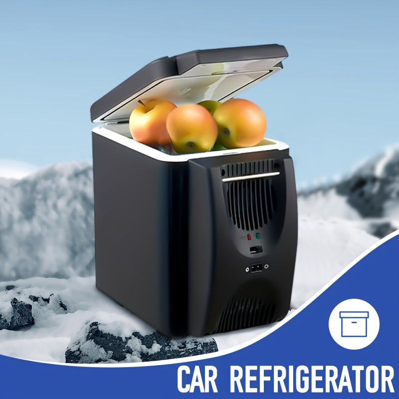 Mini Car Fridge 6L Semiconductor Cooling Compact for Road Trips Outdoor
