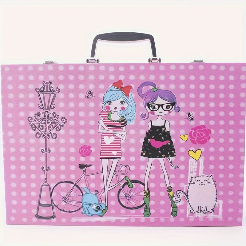 145-Piece Watercolor Paintbrush Set with Double-Layer Aluminum Box for Artists and Gift