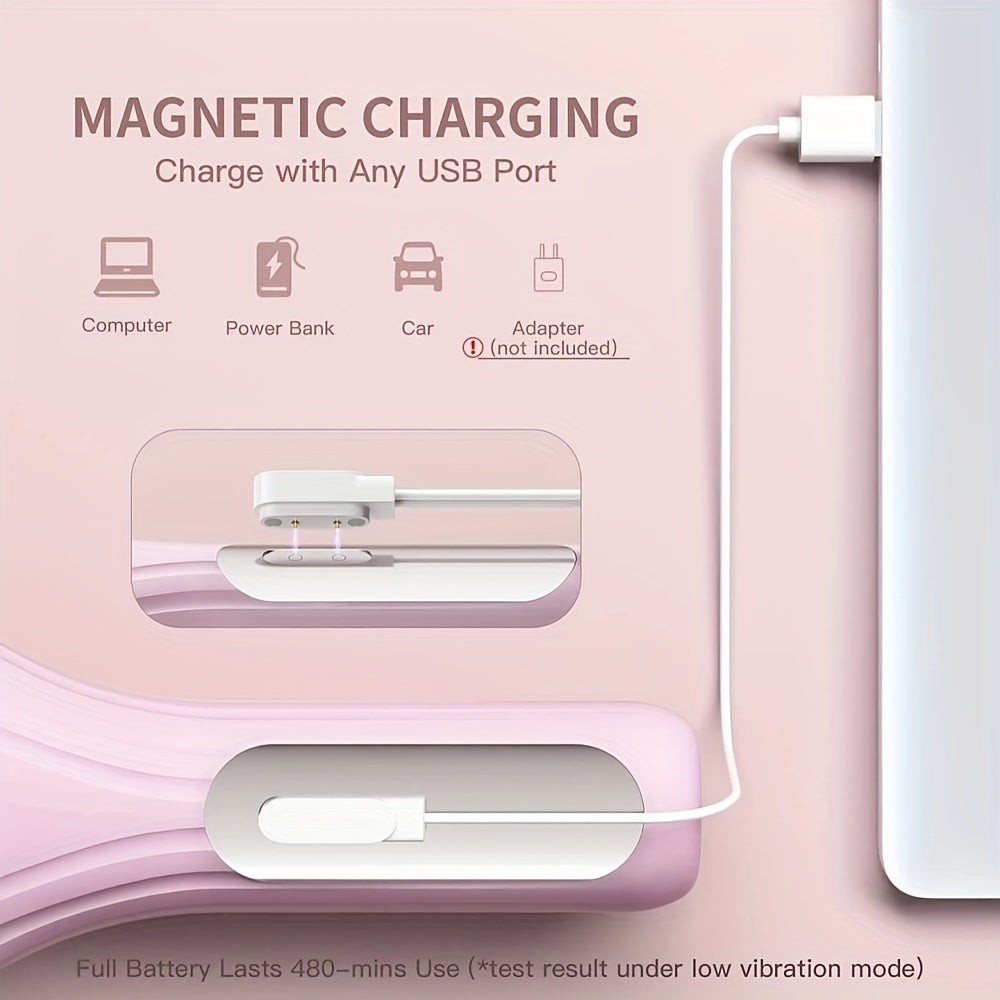 Qayta zaryadlanadigan silikon tozalash cho'tkasi, chuqur tozalash, yumshoq eksfoliatsiya va tebranish massaji uchun tuzilgan teksturalangan bosh bilan.