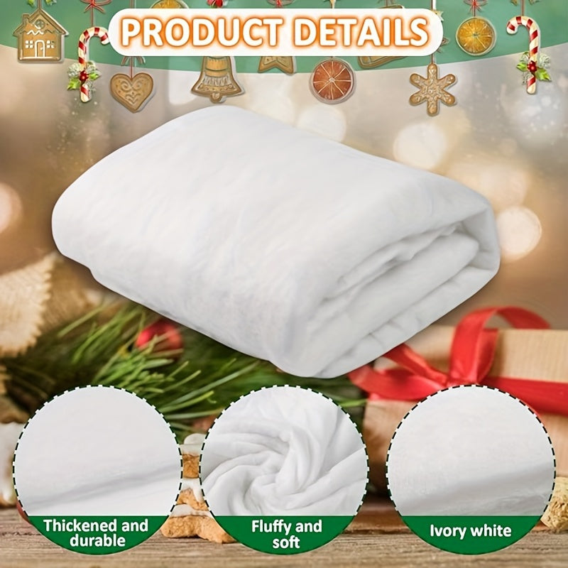 Christmas Snow Blanket Cozy Knit 89cm x 240cm Holiday Decor and Warmth
