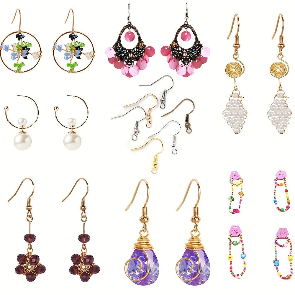 Beaded Jewelry Making Supplies Set for DIY Bracelets Necklaces and Earrings with Storage Box