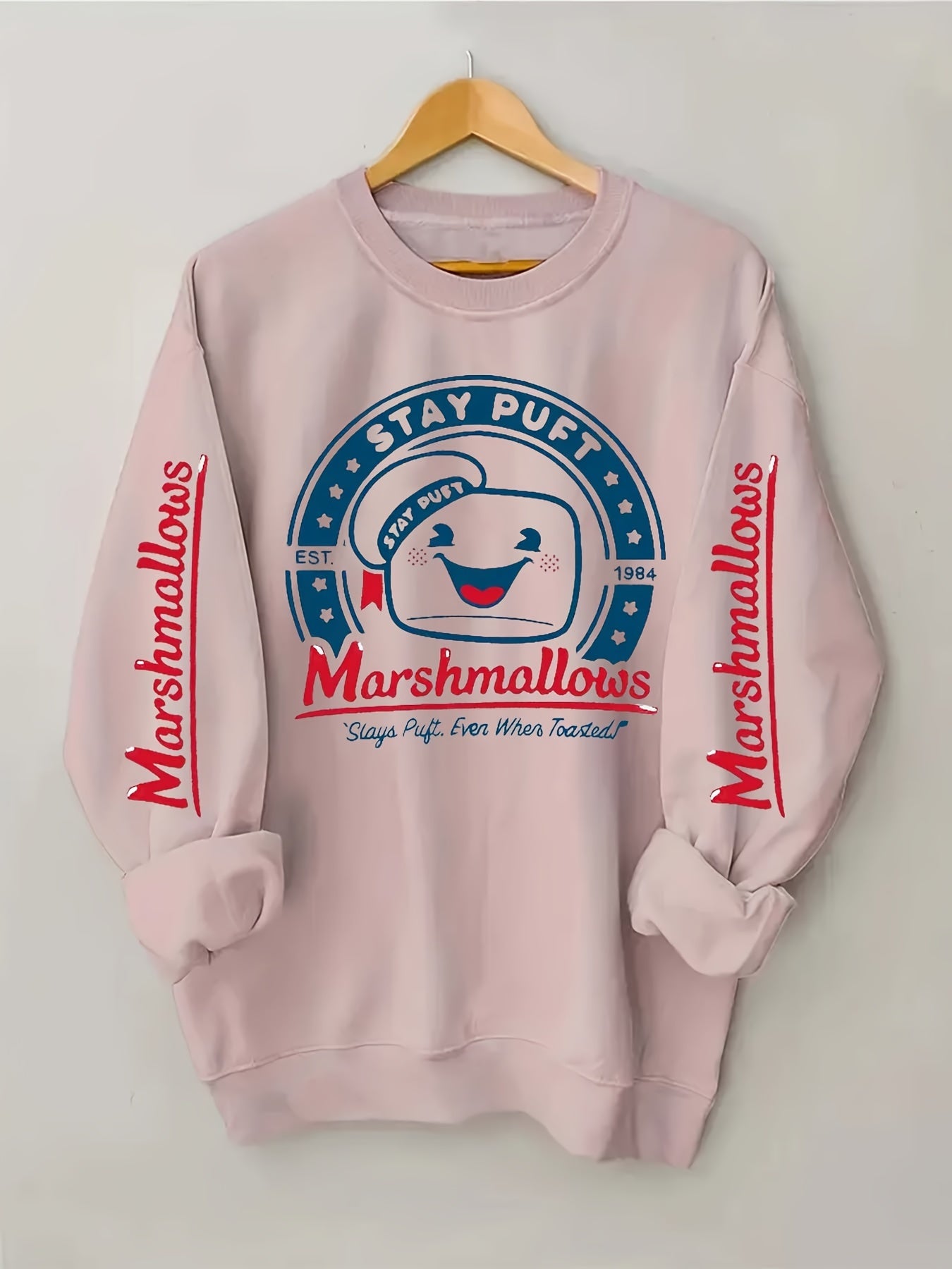 Women’s Plus Size Graphic Print Crew Neck Sweatshirt Long Sleeve Fall Winter Clothing