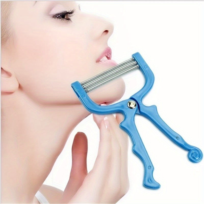 Women's Waterproof Facial Hair Remover Manual Spring Tool Fragrance-Free