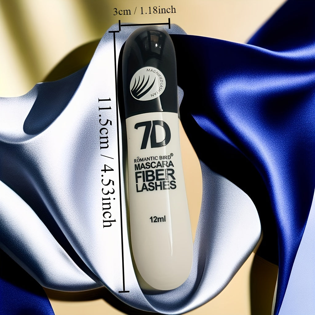 7D Волоконная тушь для ресниц Водостойкая Объемная Удлиняющая для всех типов кожи Черная