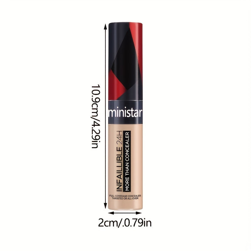 Unisex Liquid Concealer Stick with Large Brush Medium Coverage 0.68oz