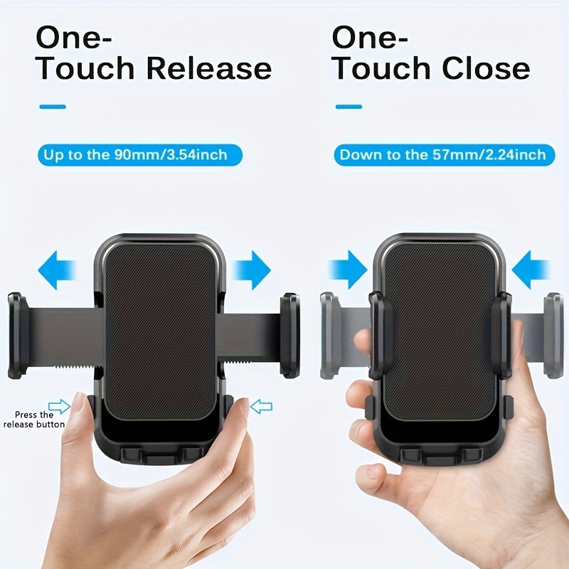 Car Phone Holder With Suction Cup, Adjustable, Universal Fit