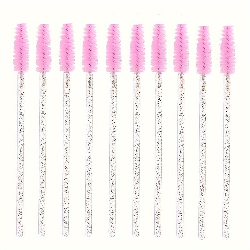 Qosh va kirpik cho'tkalar to'plami 100 dona Sayohat uchun saqlash, suv o'tkazmaydigan emas