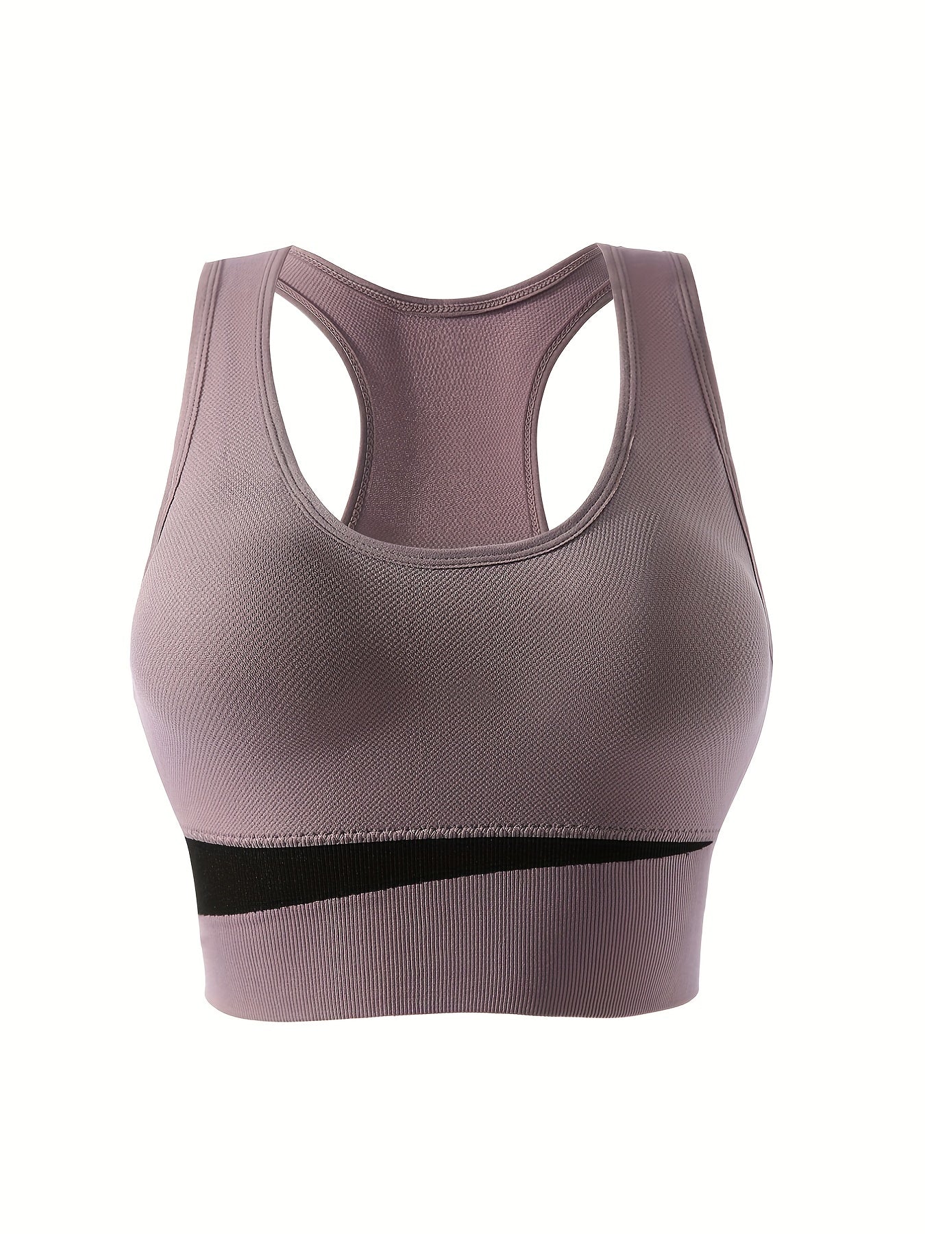 Women's Colorblock Wireless Sports Bra Racerback Tank for Workout and Lingerie