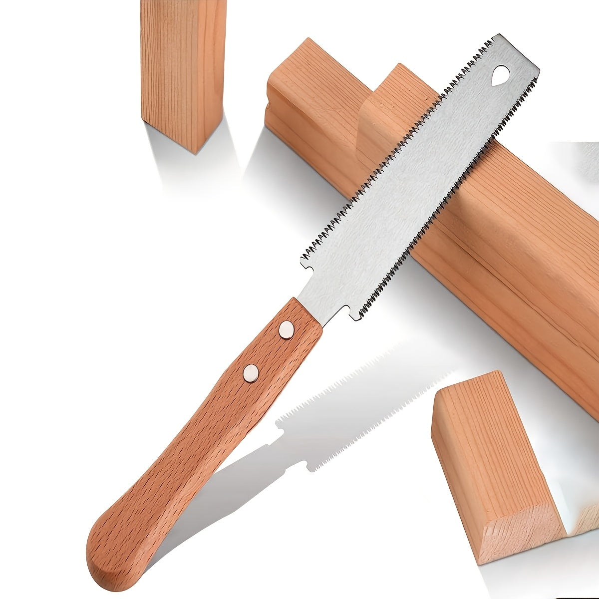 Ручная пила из нержавеющей стали с двухсторонним лезвием для обработки древесины