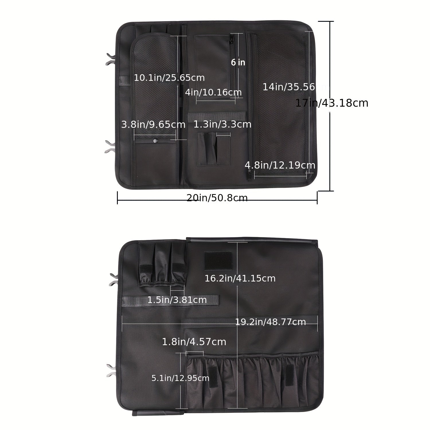 Bolsa impermeable para cuchillos de chef con estuche enrollable duradero para almacenamiento en cocina y viajes