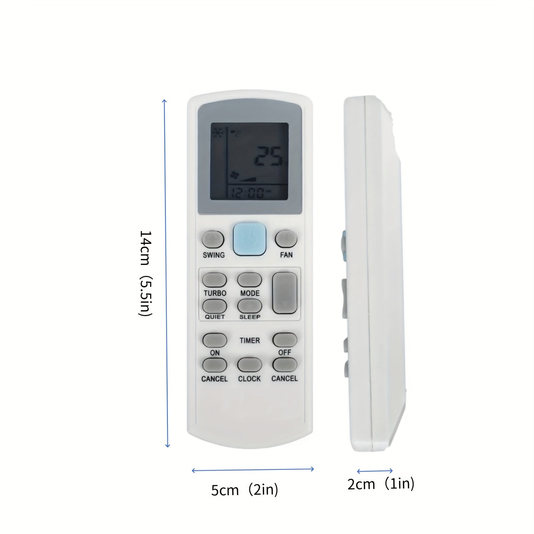 Infrared Remote Control for Daikin and Acson Air Conditioners Battery Powered Compatible with BRC52A62