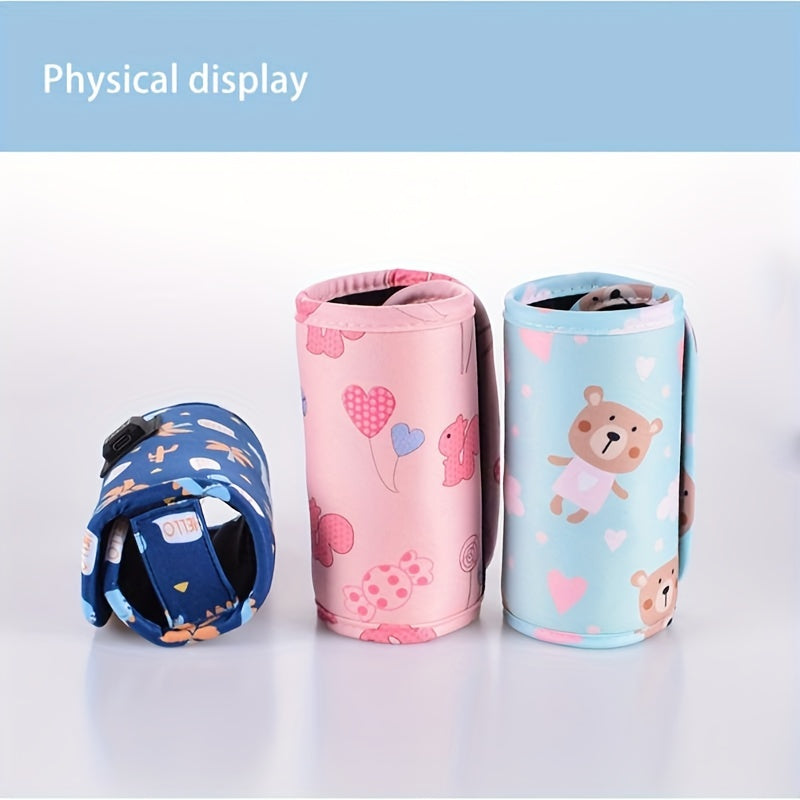 Portable Baby Bottle Warmer with USB Water Heater Insulated Travel Stroller Bag