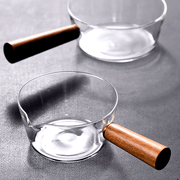 Clear Glass Cooking Pot with Non-Stick Surface for Stove Top Heating