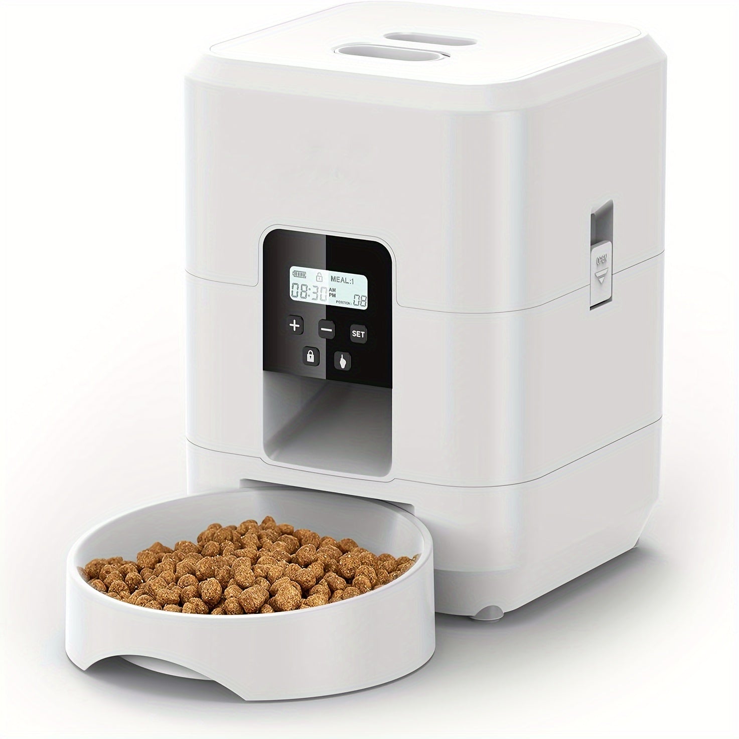 2L USB-Powered Automatic Cat and Dog Food Dispenser Programmable with Memory Timer