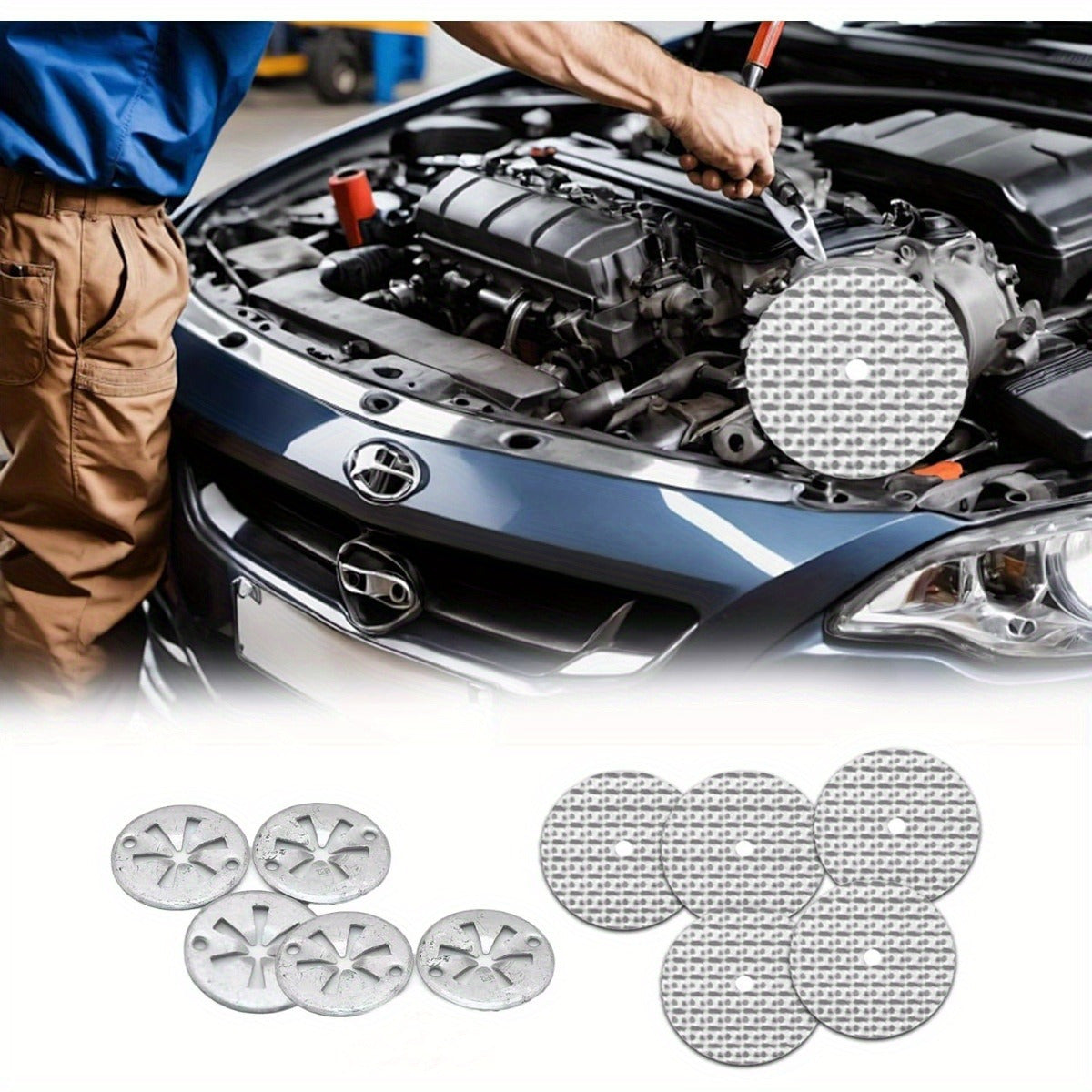 Çelik avtomobil ta'mirlash to'plami, old panel issiqlik izolyatsiya qopqog'ini almashtirish uchun to'plam