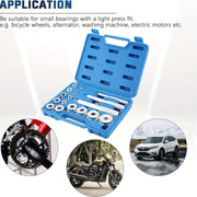 17PCS Bearing Race and Seal Driver Set Heavy Duty Aluminum Rust Resistant Wheel Axle Bushing Tool