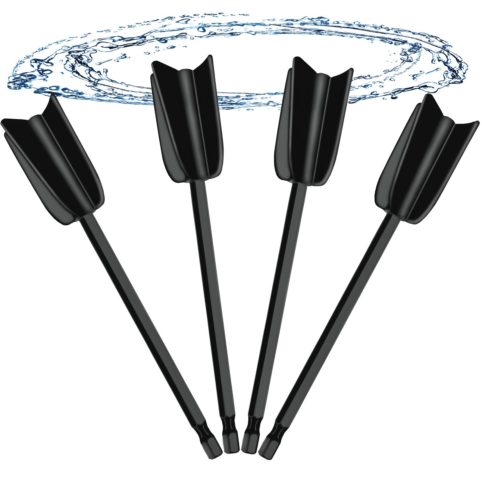 Paleta de mezcla de resina epoxi de plástico para taladro, mezclador de espiral para resina, pintura, moldes de silicona