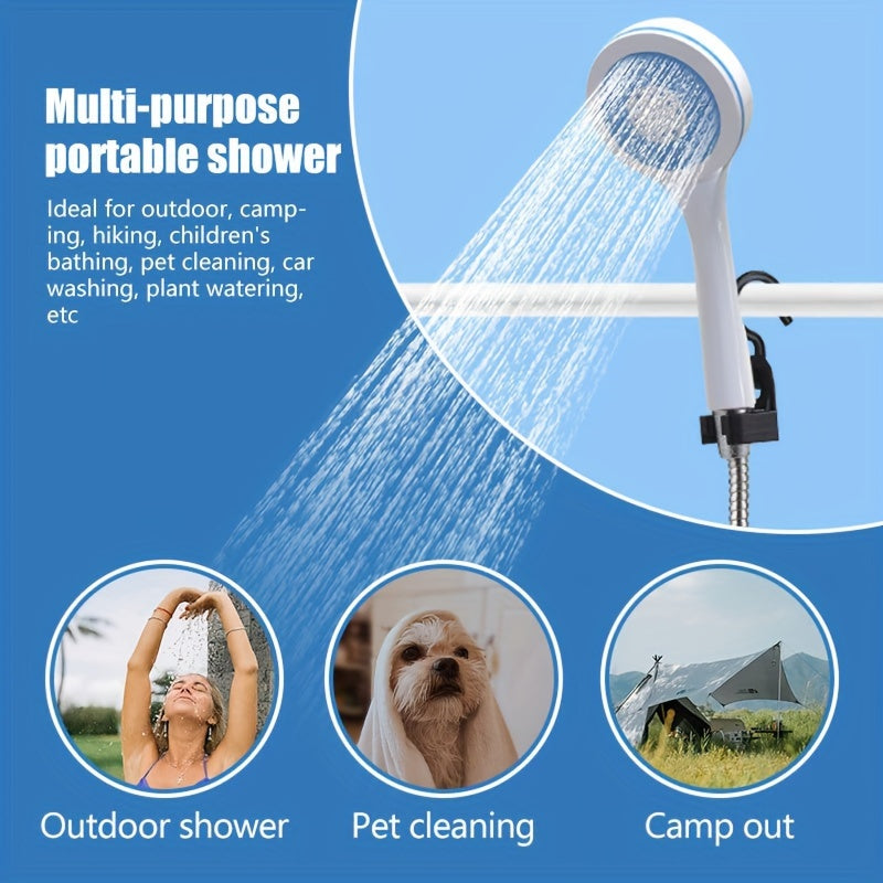 Portable Camping Shower Handheld Water Pump with Filtration 4-5L/min