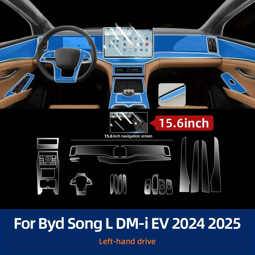 Car Screen Protector Kit for 2024-2025 BYD Song L EV TPU Scratch-Resistant Waterproof