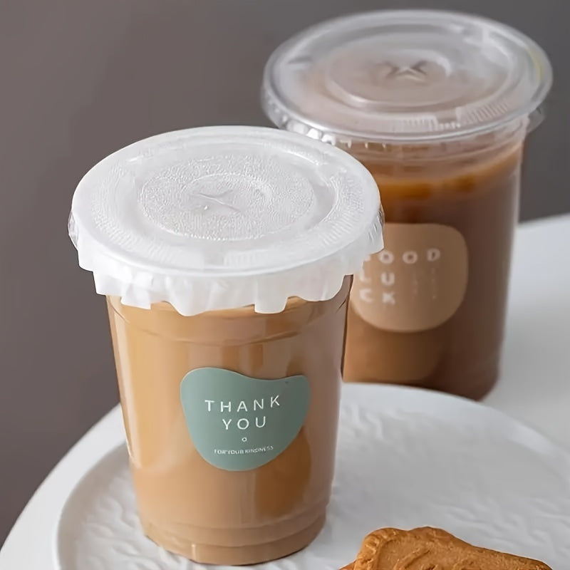 Uncoated Paper Cup Lids Pack of 50/100 Leakproof Seals for Coffee Beverages