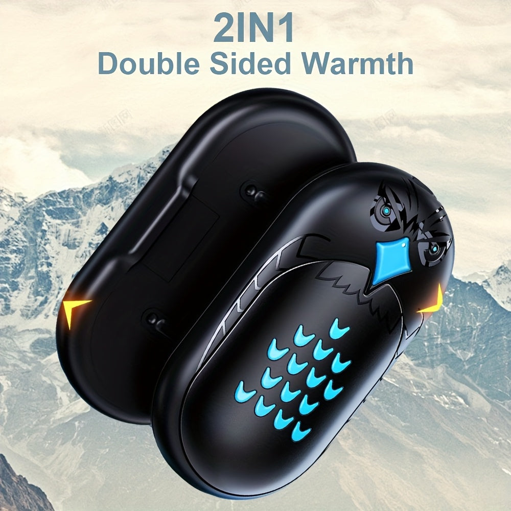2-Piece USB Rechargeable Hand Warmers Portable Pocket Heaters Quick Charge 6000mAh
