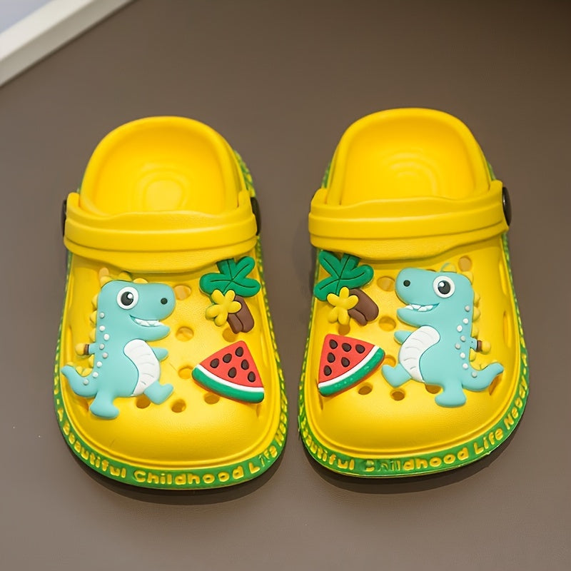 Kids Boys Dinosaur Sandals All-Season Breathable EVA Casual Non-Slip