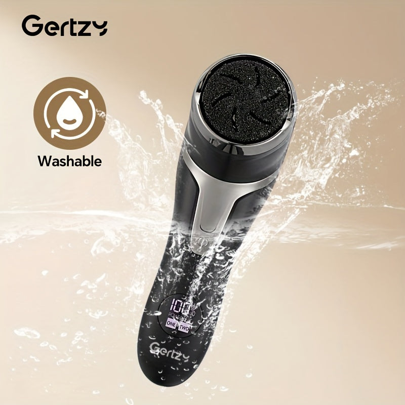 Electric Foot Grinder with Vacuum USB Rechargeable 2-Speed Pedicure Tool 4 Grinding Heads