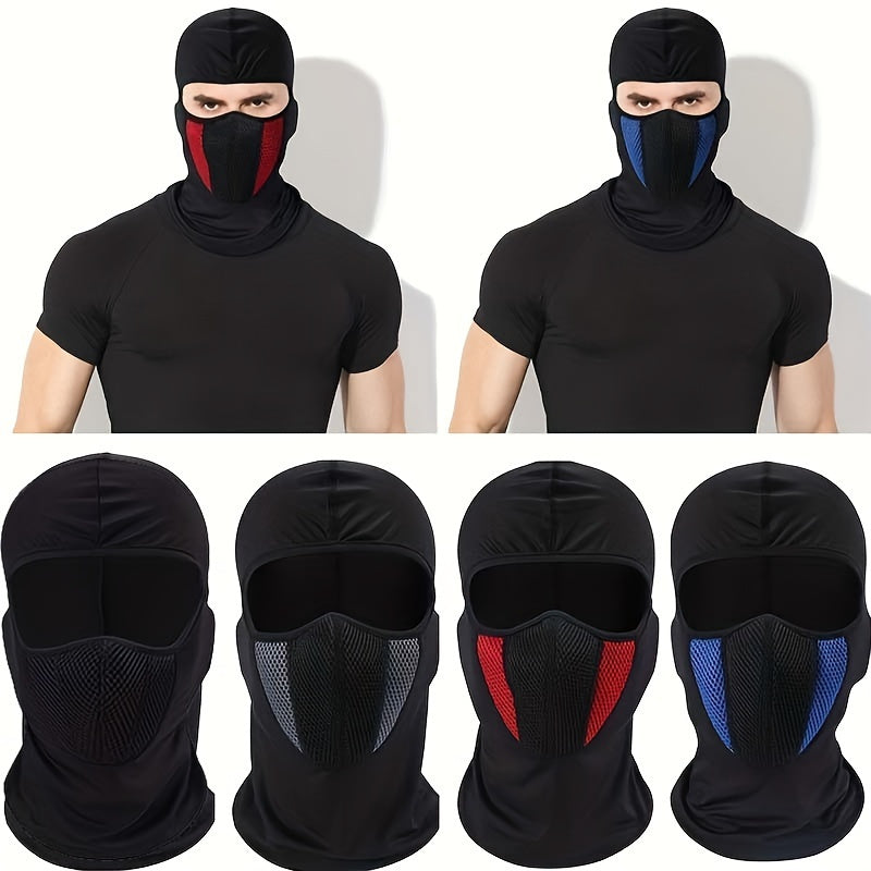 Máscara de esquí unisex cálida y transpirable con panel de malla para deportes al aire libre