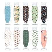 Funda festiva para tabla de planchar con diseños de árbol de Navidad, Santa, muñeco de nieve, resistente al calor, a prueba de polvo