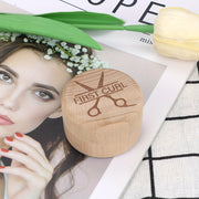 Wooden Memory Box for Kids with Commemorative Storage for Hair and Teeth