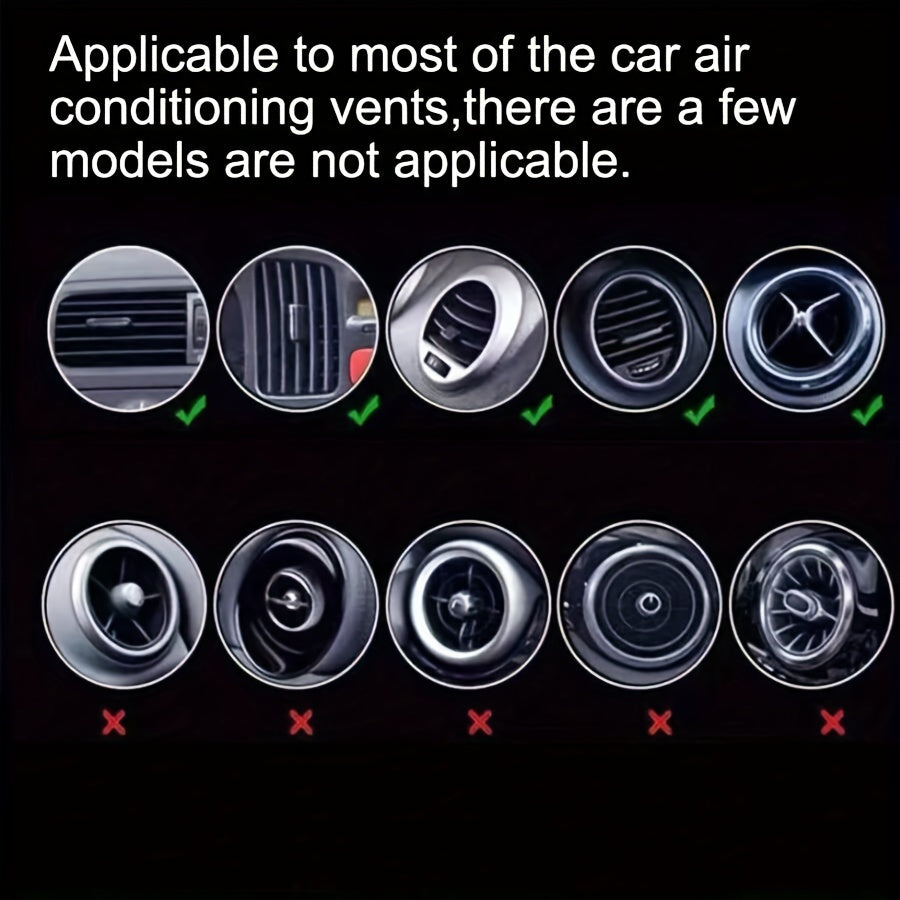 2pcs Car Aromatherapy Clip Rhinestone Heart Air Conditioner Perfume Decoration